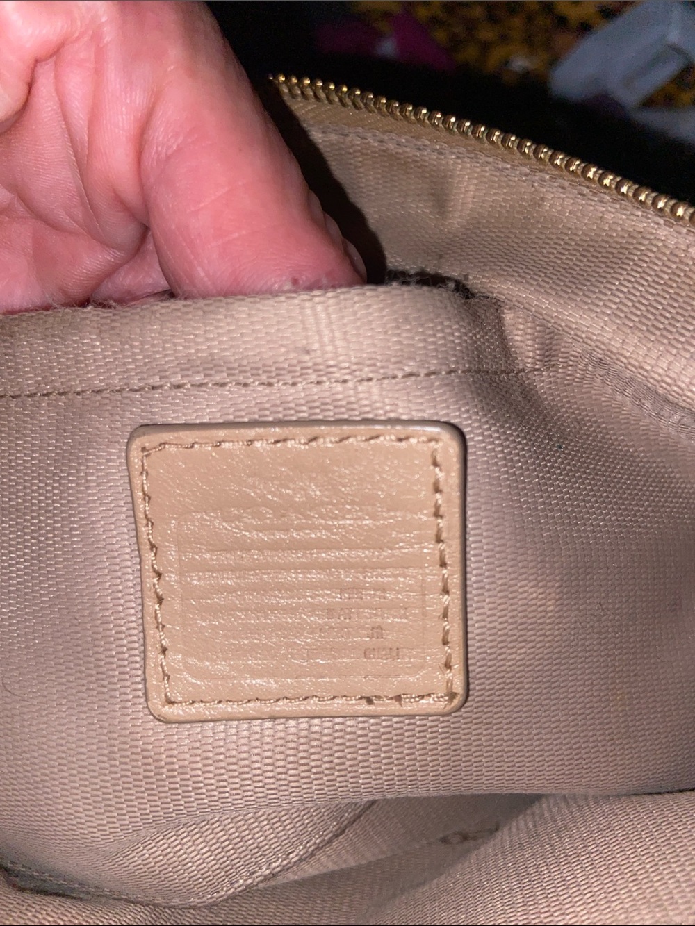 COACH Cream Pebble Leather Crossbody Bag - Picture 11 of 11